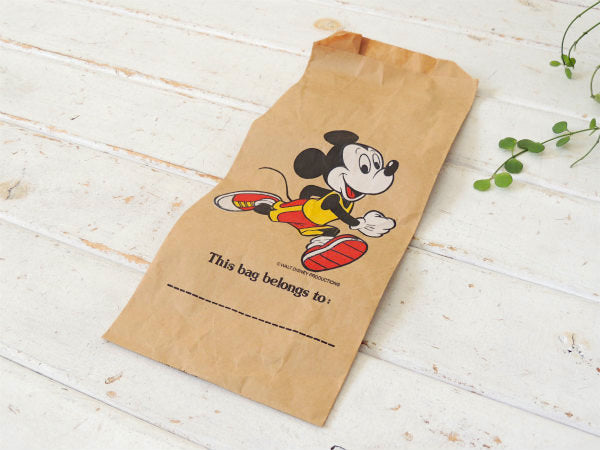 【ミッキーマウス】ヴィンテージ 紙袋 ペーパーバッグ パッケージ ディズニー USA