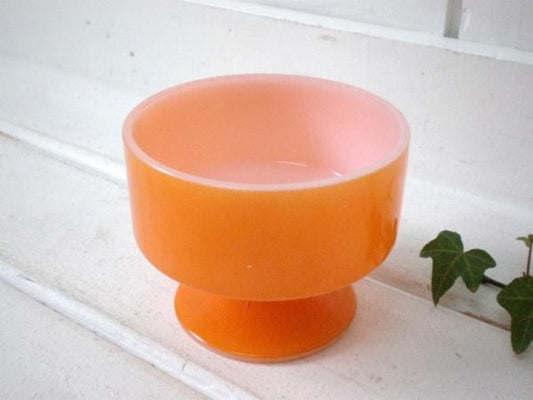 【フェデラル/USA】ヴィンテージ・デザートカップ・オレンジ・食器