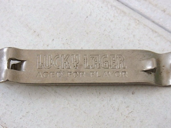 LUCKY LAGER ヴィンテージ・ボトルオープナー・栓抜き・USA キャンプ&アウトドア