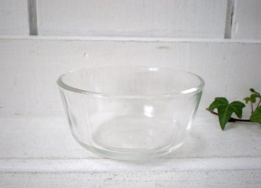 FireKing クリアガラス・カスタードカップ