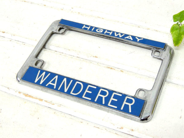 【バイク・HIGHWAY・WANDERER】USサイズ・ヴィンテージ・ライセンスフレーム