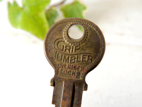 【アメリカンロック・CHICAGO・Key】古鍵・USA・アンティーク・キー・真鍮製・USA