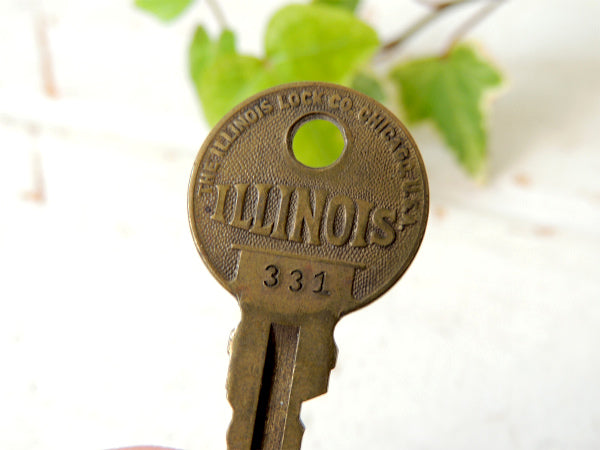 【ILLINOIS/CHICAGO U.S.A.】ヴィンテージ・鍵・key・アメリカ・イリノイ州