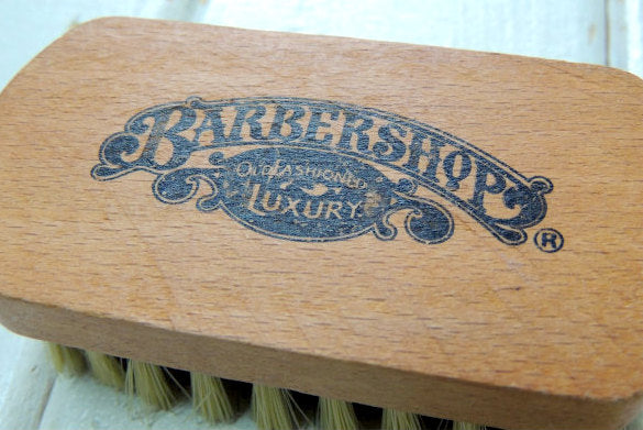【BARBER SHOP】LUXURY・バーバーショップ・木製・ヴィンテージ・ブラシ・毛払いブラシ