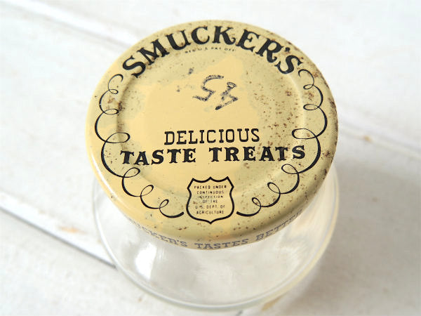 【SMUCKER'S】スマッカーズ・シロップのヴィンテージ・ガラス瓶/ガラス容器