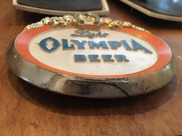 OLYMPIA オリンピアビール アドバタイジング・ボウリング・60's・ヴィンテージ・サイン・看板