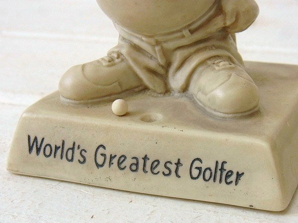 【World's Greatest Golfer】ゴルフ・ヴィンテージ・メッセージドール/人形