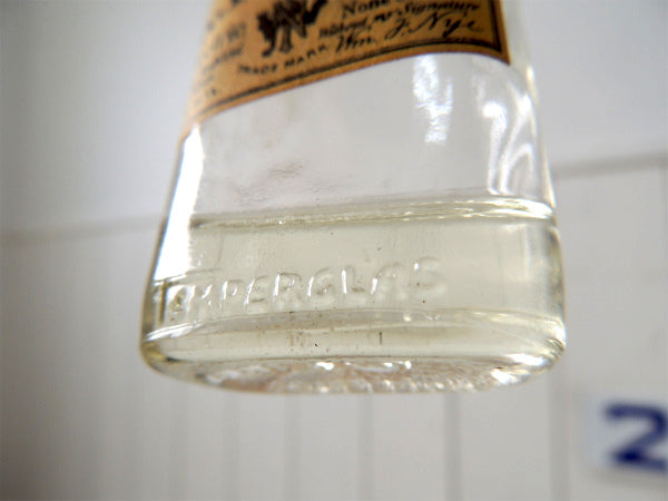 【W.F. NYE INC】USA!時計油の小さなアンティーク・ガラスボトル/ガラス容器