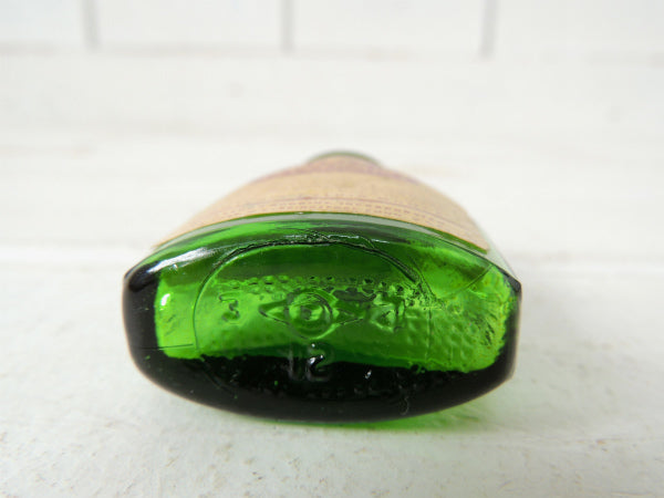 McKesson&Robbins ペパーミントのエッセンシャル・緑色・ヴィンテージ・ガラス容器