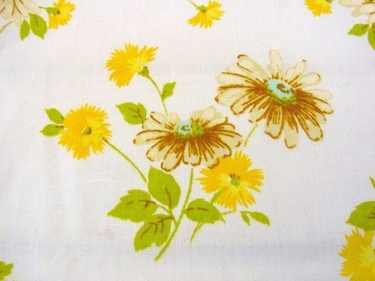 花柄・ヴィンテージ・USEDフラットシーツ(1/2) USA
