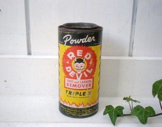 USA RED DEVIL・ビンテージ・ブリキ缶