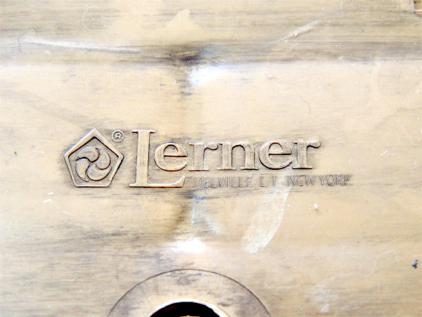 【Lerner・彫刻ウッド柄】70's・ヴィンテージ・卓上レターホルダー・オーガナイズ・書類スタンド