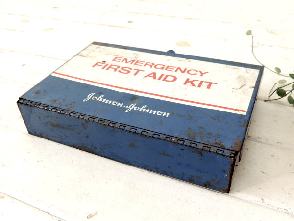 【ジョンソン&ジョンソン】FIRST AID KIT・ファーストエイド・ヴィンテージ・救急箱・USA