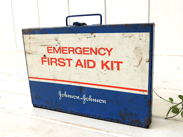 【ジョンソン&ジョンソン】FIRST AID KIT・ファーストエイド・ヴィンテージ・救急箱・USA