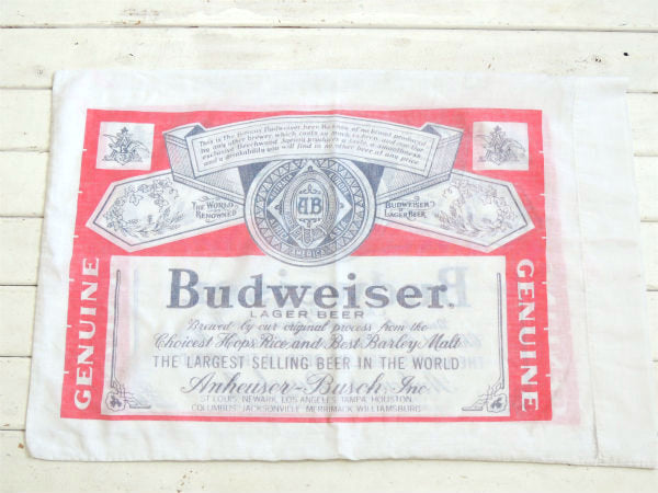 【Budweiser】バドワイザー・ビール・ヴィンテージ・ ピロケース・枕カバー・USA