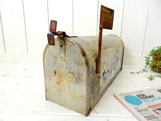 【U.S MAIL/LA/CALIF】スチール製・ヴィンテージ・メールボックス/ポスト/郵便受け