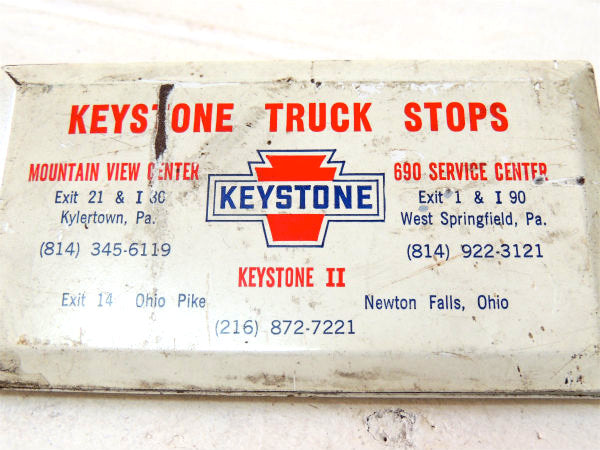 【KEYSTONE/トラックストップ/USA】ビンテージ・クリップ・アドバタイジング
