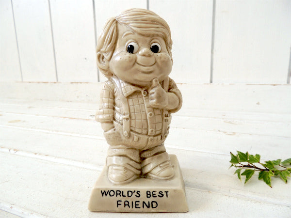 【World's Best Friend】70's・ヴィンテージ・メッセージドール/人形/プレゼント