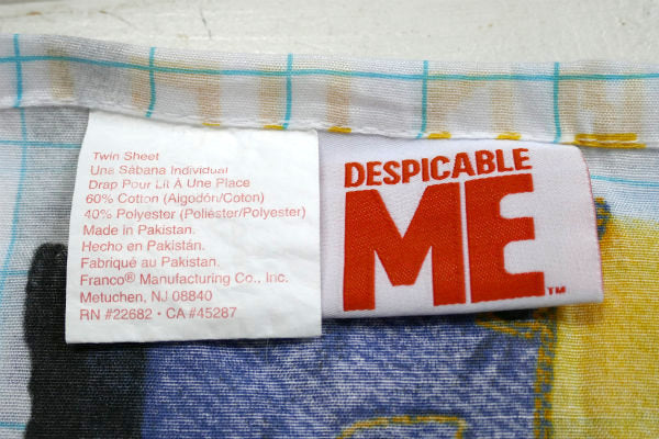 ミニオンズ スチュアート&ボブ&ケビン キャラクター ユーズドシーツ(フラットタイプ) USA
