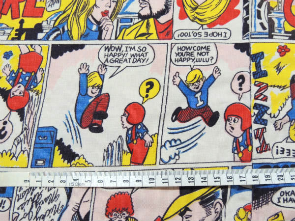 4種類のアメリカンコミック柄・ヴィンテージ・バッグ/ランドリーバッグ/布袋 USA