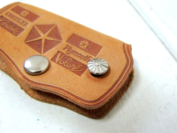 【1970's~・クライスラー・アメ車・コルドバ】ヴィンテージ・革・レザーキーケース・鍵2本付き