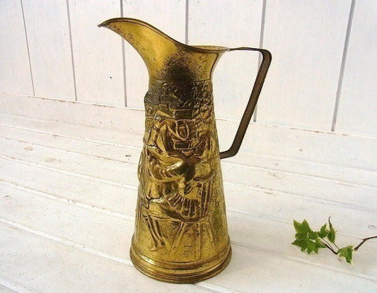 【Peerage】イギリス製・真鍮のアンティーク・ジャグ/水差し/ピッチャー