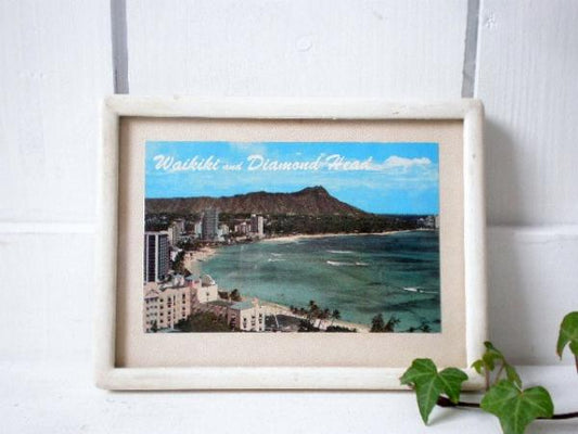 ハワイ ワイキキビーチ・50’s ヴィンテージ・ポストカード 写真はがき 絵葉書