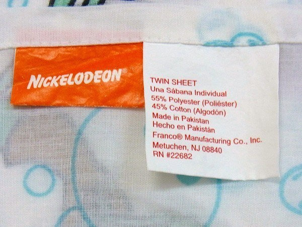 【スポンジボブ】イカルド&プランクトン・キャラクター生地・ユーズドシーツ(1/2)