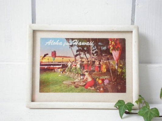 ハワイ 50’sヴィンテージ・ポストカード フラガール/写真はがき