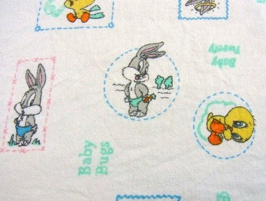 【ベビー・トゥイーティー&ベビーバッグスバニー】ヴィンテージ・ベビーブランケット/ルーニーテューンズ