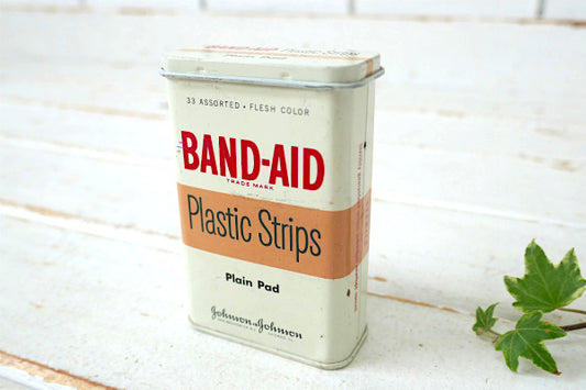 ジョンソン&ジョンソン 1940's~ バンドエイド ヴィンテージ ティン缶 ブリキ缶 USA