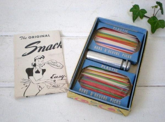 USA Snack Master・デッドストック・型抜き&カラフル楊枝セット