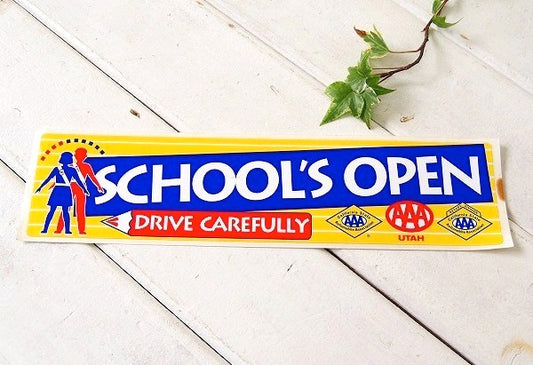 【AAA/トリプルエー/アメリカ自動車協会/カリフォルニア】ヴィンテージ・ステッカー・DRIVE