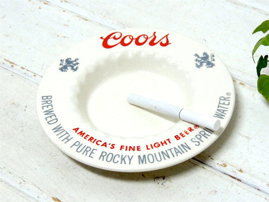 【Coors・クアーズ・ビール】ヴィンテージ・陶器製・灰皿 /アシュトレイ/アドバタイジング
