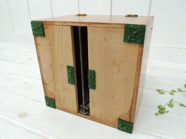 【Weis】USA!組木の木製・アンティーク・ファイルホルダー/書類ケース/カードボックス