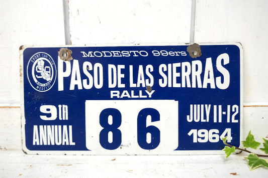 1964's カリフォルニア MODESTO ヴィンテージ・ナンバープレート カーライセンス USA