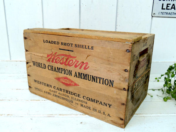 【Western・SUPER】1940's~弾薬・アンティーク・ウッドボックス・木箱 USA