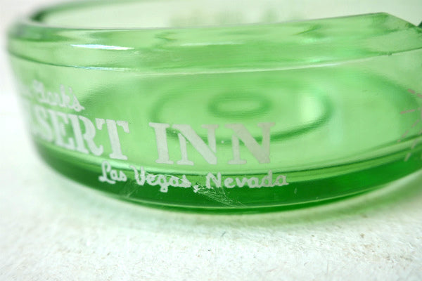 ラスベガス ホテル カジノDESERT INN サボテン グリーンガラス・ビンテージ・灰皿 USA