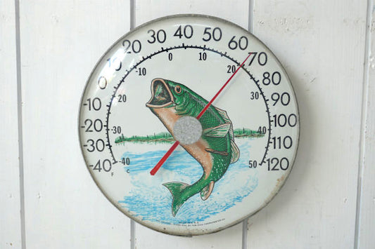 USA BASS バス フィッシング THERMOMETER ビンテージ 温度計 サーモメーター 釣