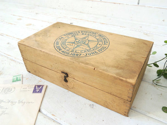 N.Y.組み木式・1901年・アンティーク・木箱・ウッドボックス・収納ボックス・インテリア・USA