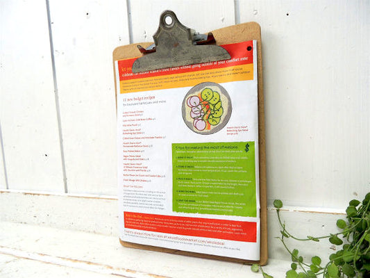 【OIC】ヴィンテージ・バインダー・クリップボード・USA・工業系・ステーショナリー