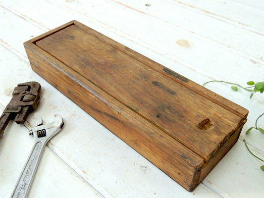 木製・ヴィンテージ・ウッドボックス・木箱・道具箱・ツールボックス USA