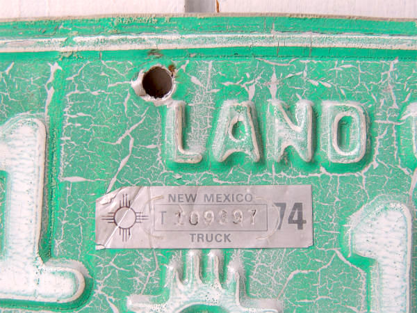1971's・ニューメキシコ州・USA・トラック・アメリカンビンテージ・ナンバープレート