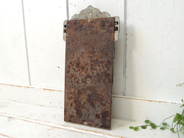 ノスタルジック・黒色・メタル製・小窓付き・アンティーク・メールボックス・郵便受け・ポスト US