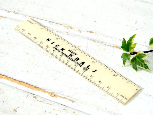 NICK KRALJ アドバタイジング ・企業モノ・ヴィンテージ・ルーラー・ステーショナリー