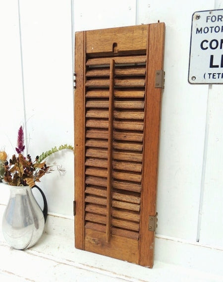 木製・アンティーク・ウッドシャッター・ルーバー・ヴォレー・建具