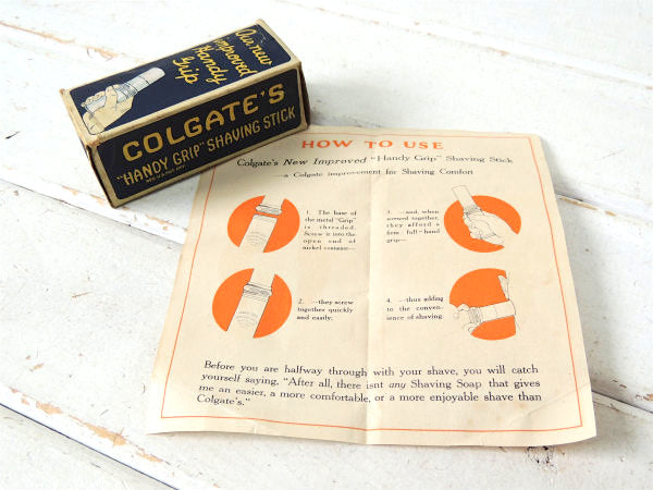 【COLGATE】BARBER・デッドストック・アンティーク・シェービングスティック/髭剃り