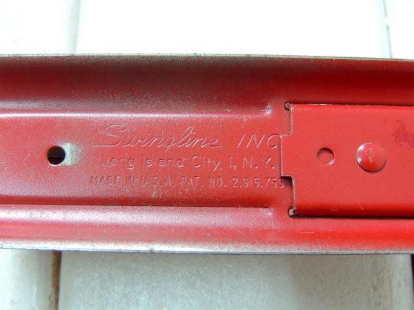 【Swingline CUB】工業系・赤・1950s〜ヴィンテージ・ホッチキス/ステープラー USA