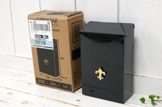 アメリカセレクト★新品未使用・フリーダリーモチーフ・ブラックカラー・メールボックス・郵便受け・ポスト