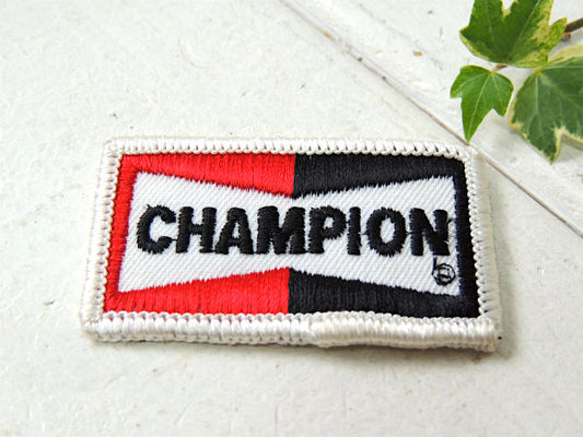 CHAMPION・チャンピオン・スパークプラグ・ヴィンテージ・刺繍ワッペン・アメ車・モーター系